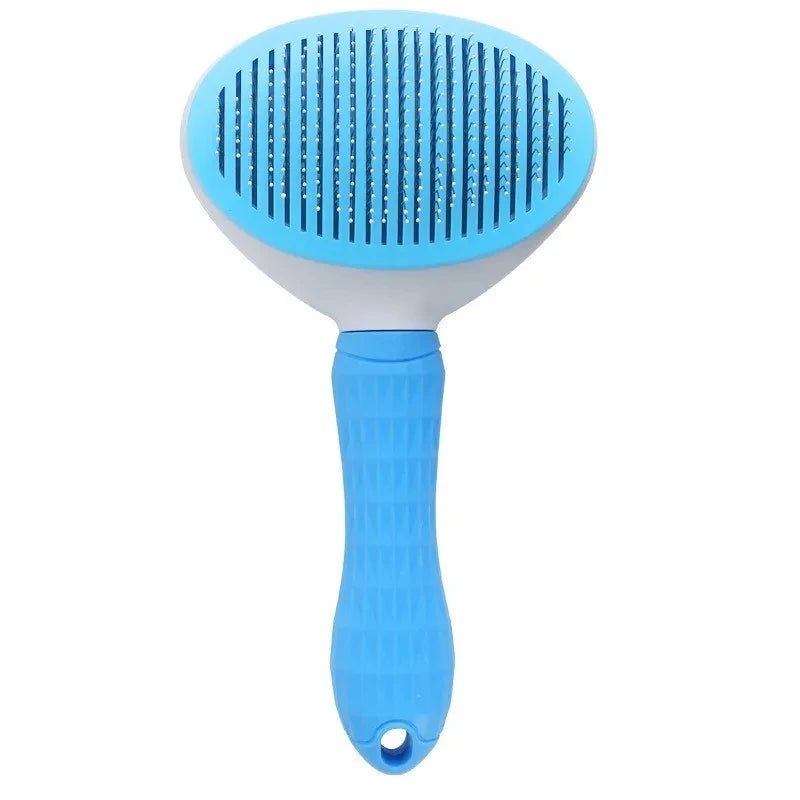 Cepillo Autolimpiable para Perros y Gatos | Peine Deslante y Quitapelos Profesional
