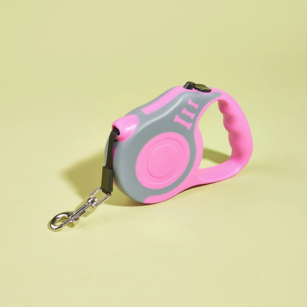 Correa Retráctil para Perros | Nylon Resistente 3m y 5m para Razas Pequeñas, Medianas y Grandes