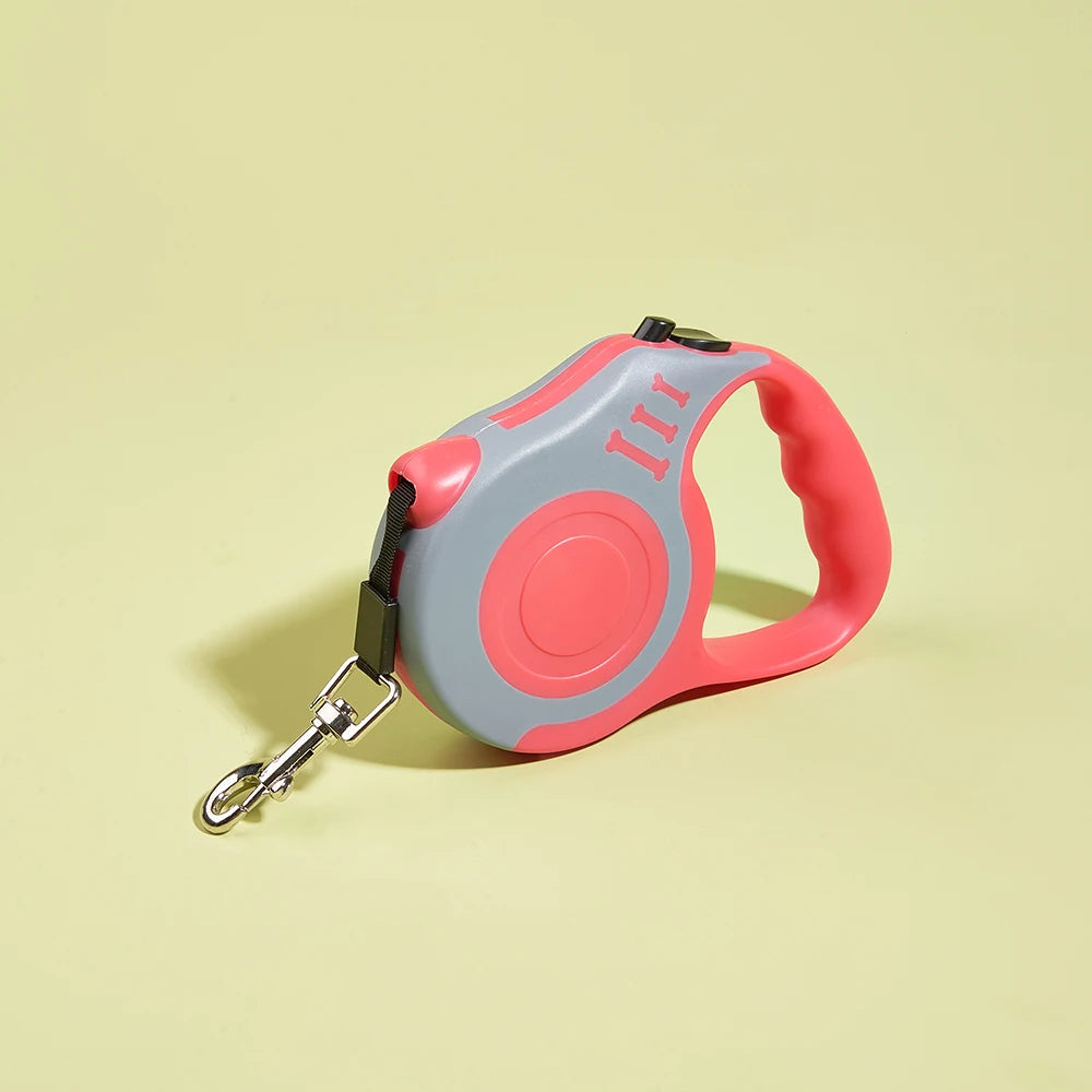 Correa Retráctil para Perros | Nylon Resistente 3m y 5m para Razas Pequeñas, Medianas y Grandes