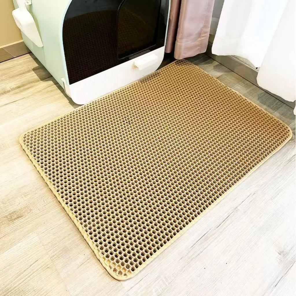 Alfombrilla Extra Grande para Arena de Gato | Impermeable, Antideslizante y Lavable | Soly