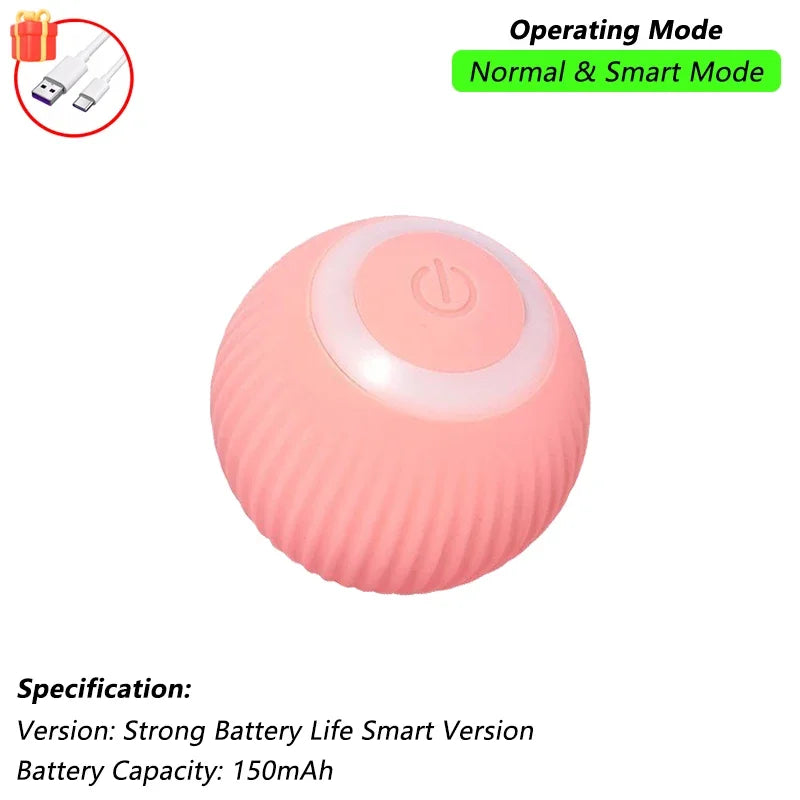Pelota Interactiva para Gatos con Cola | Juguete Eléctrico Inteligente con Movimiento Automático