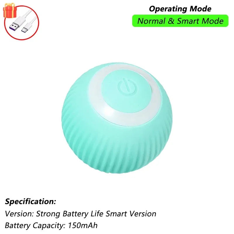Pelota Interactiva para Gatos con Cola | Juguete Eléctrico Inteligente con Movimiento Automático
